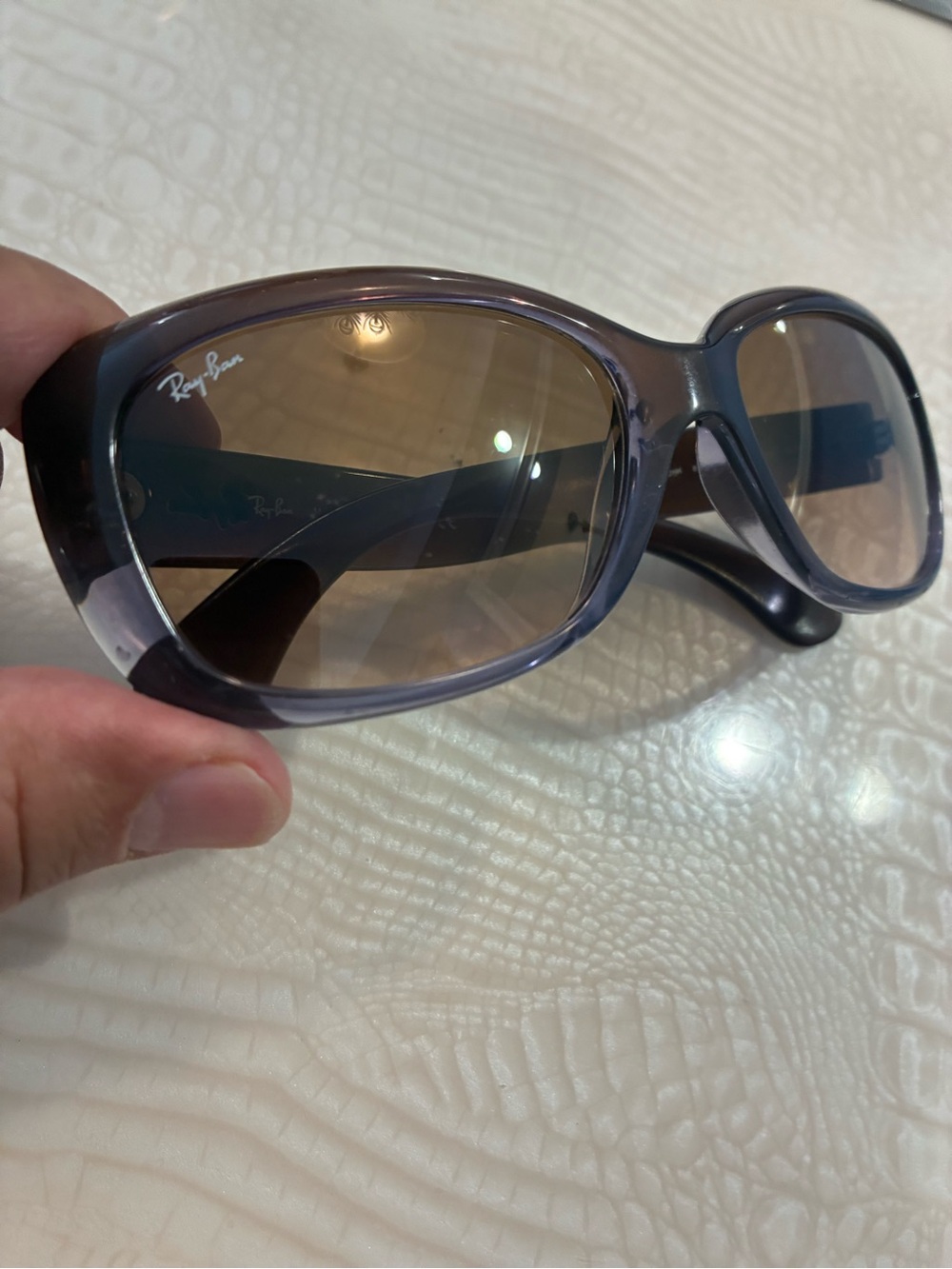 Ray-Ban Brown Gradient Oversized Women's Sunglasses - Picture 5 of 12